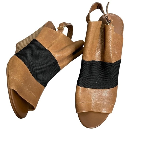 Steven by Steve Madden Marina Leather Wedge Slingback 9 - Picture 1 of 7